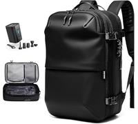 Genérico Ryanair Sac à dos de voyage avec pompe intégrée 55 x 40 x 20 cm 50 l, Noir , Diseño al vacío