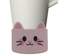 Genérico s Réutilisables en silicone pour tasses à café, thé, boissons chaudes et animaux mignons