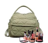 Genérico Sac à bandoulière avec plusieurs poches, portefeuille d'épaule, pour travail, voyage, shopping et occasions quotidiennes, vert, Consulte la descripción