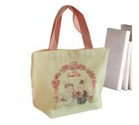 Genérico Sac à bandoulière en toile esthétique, sac fourre-tout élégant en toile | Sac à bandoulière shopping avec motif de lapin, sac à provisions décontracté polyvalent charmant portable lavable