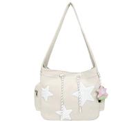 Generico Sac à bandoulière - Messenger avec motif à, sacs à traverse de grande capacité | Élégant pour les épaules Imprimé Étoiles pour filles, Spacieux cadre à Mezzogi, blanc, riferimento alla