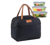 Generico Sac à déjeuner pour femme | Cooler Box étanche et réutilisable, petit sac thermique pour nourriture, idéal pour bureau, école, pique-nique, randonnée et déplacement