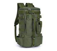 Genérico Sac à dos avec porte-cannes et rangement imperméable | Stockage d'appâts imperméable Sac à dos de survie pour kayak, moto, chasse et pique-nique à la plage, Vert militaire, Consulte la