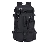 Genérico Sac à dos avec porte-cannes et rangement imperméable | Stockage d'appâts imperméable Sac à dos de survie pour kayak, moto, chasse et pique-nique à la plage, Noir , Consulte la descripción