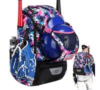 Genérico Sac à dos de baseball | Imperméable Softball Bat Bag with Shoe | Compartment, Helmet Holder & Fence Hook | Lightweight Sports Equipment Backpack For Bat, Glove, Ball & Training Gear