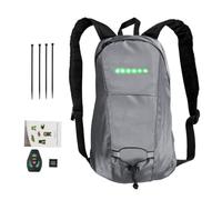 Genérico Sac à dos de vélo en plein air avec 4 LED - Rechargeable par USB