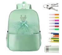 Genérico Sac à dos d'écolier pour danse ballet, sac de voyage mignon et léger, sac à dos de plein air, sac à dos d'école pour étudiants, book girl de maternelle
