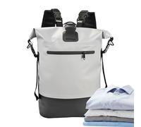 Generico Sac à Dos étanche | 25L Roll Top Closure Outdoor Bag, Dry Backpack | pour Camping, extérieur, Mountaineering, Trekking, Beach, Gym, Sports, Cycling, Gris, riferimento Alla descrizione