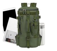 Genérico Sac à dos, organiseur Oxford avec plusieurs poches, sac à dos organisateur avec porte-cannes - Pour hommes et femmes, appâts, camping, randonnée, voyages, vert, Voir la description, Voir