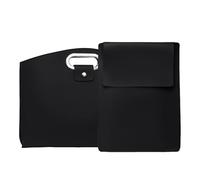 Genérico Sac à dos portable imperméable | Portefeuille en cuir PU | Ensemble de sac portable pour voyage | Pour homme lieu de travail, voyage, école, université, professeur infirmière voyageur, Noir