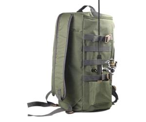 Generico Sac à dos pour équipement | Sac à cannes et compartiments organisateurs | Sling Bag Pour Randonnée Camping Long Rivières Et Lacs Avec Porte-appâts Et Moulinets