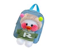 Generico Sac à dos pour filles avec peluche, sac à dos pour l'école,Sac à dos de dessin animé avec détachable - Paquet scolaire pour livres, jouets, bouteilles d'eau, bleu, riferimento alla
