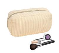 Generico Sac à | Kit d'école en câble, Fermeture à glissière Souple avec règle 'Organisation Multifonction pour Adolescents pour Adultes School Primary School College, Crème colorée,