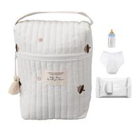 Generico Sac à Langer Portable, Sac à Sucette,Sac à Couches matelassé avec Fermeture éclair | Sacs organisationnels Mignons, étui Souple pour biberon, lingettes, Pigna, riferimento Alla