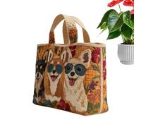 Genérico Sac à main léger et grande capacité avec fermeture éclair pour aller faire du shopping - pour la plage, la gym, l'école, l'ordinateur portable, les livres, les collègues, les amis, les femmes