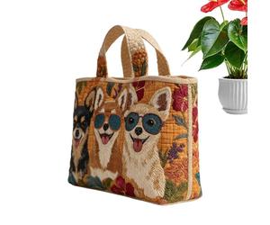 Genérico Sac à main léger et grande capacité avec fermeture éclair pour aller faire du shopping - pour la plage, la gym, l'école, l'ordinateur portable, les livres, les collègues, les amis, les femmes