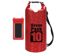 Genérico Sac à rouleau sec imperméable pour voyager, en plein air, camping et déplacement | Sac imperméable pour protéger votre équipement par les temps, rouge, Consulte la descripción, Voir