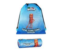 Generico Sac Brainrot Tung Tung Tung Sahu Loisirs Prestige & Deluxe + Étui pour homme + porte-clé Brainrot + carte