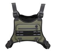 Genérico Sac de coffre pour homme | Sac de poitrine extérieur Vest Course | Butée de téléphone imperméable Billet pour homme Chasse Vélos Fabriqué pour Polyvalence Atravel Cy, Vert foncé, Voir la