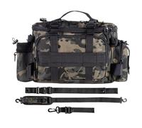 Generico Sac de | Conteneur Porte-appât avec Grande capacité de Chargement - Sac étanche pour équipement de - pour Eau salée et, lac, rivière, Rivage, jetée, étang, Noir, riferimento