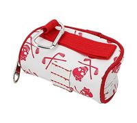 Generico Sac de golf - Sac de rangement en cuir PU avec motif crâne, étui portable pour 2 balles et 1 tee, étui de transport étanche pour sport avec | pour hommes et femmes Go