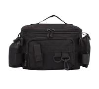 Generico Sac de - Paquet de Stockage étanche, Vecteur d'engrenage de Grande capacité | Sac de Canne Multifonctionnel Portable, Conception Durable pour bobines et Outils d'esch, Noir, riferimento