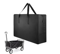 Generico Sac de rangement de chariot de camping - stockage de chariot à provisions, conteneur organisateur d'équipement extérieur pliable pour pique-nique
