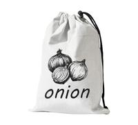Genérico Sac de rangement DEE Papa - 24 x 35 cm en toile | Sac de rangement pour ail, stockage sûr et sûr des légumes, fruits et aliments, sac de rangement