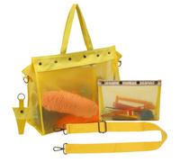 Genérico Sac de rangement en laine | Grand filet à tricoter crochet | Organisateur pour aiguilles, crochets outils | Idéal pour bricolage voyage | Cadeau pour les amateurs de tricot