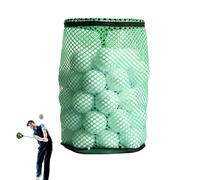 Genérico Sac de rangement en maille pour balles de golf avec fermeture à cordon coulissant pour le tennis, la salle de sport, la douche, le lavage