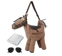 Genérico , Sac de style occidental en forme de cheval pour sortir, faire du shopping en plein air, rendez-vous, réunions, voyages, loisirs, vacances et cadeau, marron, Consulte la descripción