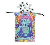 Generico Sac De Tarot | Étui En Velours Pour Jeu De Tarot | Divinateurs Organisateurs De Protection Pour Les Amateurs De Cristaux Rune Dés | Idéal Pour Les Débutants Adolescents Adultes
