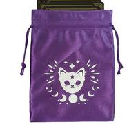 Generico Sac de tarot | Sac de tarot | Sac de tarot en velours souple multifonctionnel pour tarot et bijoux avec cartes Oracle, porte-cartes pour, Ztd05-violet, Fare riferimento alla descrizione, Se