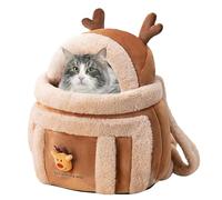 Generico Sac de transport pour chat chaud | Elk Design Pet Backpack | Breathable Pet Carrying Bag, Small Dog Carrier Bag, Pet Backpack Carrier, Front Pack Pet Carrier, Warm Pet Carrier for Cats