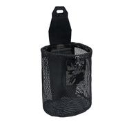 Generico Sac en filet extérieur pliable pour équipement, outils, objets divers | Démontable pour la randonnée, le camping et la collecte | Poubelle légère à cordon, Noir , riferimento alla