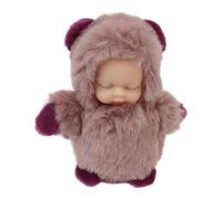 Genérico Sac en peluche - Porte-clés en peluche | endormie à poils longs de 9 cm | Compagnon en peluche pour dormir, en peluche relaxante, pendentif pour sac à dos, pendentif pour Bo