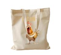 Genérico Sac fourre-tout avec motif poussin - Décontracté, pour infirmière, femme, enseignant, voyage, plage, travail, école, résidence, salle de sport, shopping