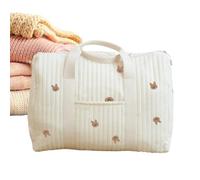 Genérico Sac fourre-tout brodé pour couches avec grande capacité | Duffle Sac de voyage pour hôpital, voyage, travail, école, parc en plein air, shopping et shopping