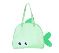Generico Sac fourre-tout de plage | Shopper réutilisable pour les courses et les aliments | fourre-tout femme grande mode léger pour voyage vacances salle de sport été école, vert, riferimento