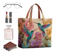 Generico Sac fourre-tout de voyage,Grand sac pour ordinateur portable | Sac à bandoulière léger avec motif floral,Pour Commission Travailler Shopping Fêtes Mariage Vacances Plage pique-nique Gym