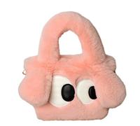 Genérico Sac fourre-tout en fourrure, sac à bandoulière en peluche, sac mignon et portable, sac de rendez-vous shopping, sac léger pour femmes et filles, rose, Consulte la descripción