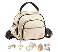 Genérico Sac multifonction en cuir pour crossbodies - Stylish Travel Shoulder Purse, Large Storage Sling | Handbag Adjustable Strap Women Hobo Tote | Chic Organizer for Cosmetics and Youth Air Cushion