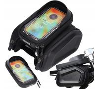 Genérico Sac pour cadre de vélo avec 3 compartiments | Support de téléphone amovible pour téléphones portables jusqu'à 7'' + 2 sacs latéraux | Solide et imperméable - 16 x 9 cm & 20 x 11 cm, 14475