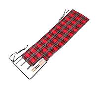 Generico Sac Pour Canne - 33,46 x 7,09 Pouces Manches Pour Canne À Pêche, Sac Pour Cana | Pour Mouche À Deux Points Et Sept Mètres Et Accessoire Diviseur Anti-usure Pour, Red Grid, riferimento