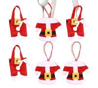 Genérico Sac pour couverts de Noël, décoration de Noël | Organisateurs pour couverts | pour cuillères, couteaux, fourchettes, arbre, restaurant, hôtel, fête, vacances, festival, dîner