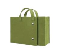 Genérico Sacoche pliable en feutre vert pour ordinateur portable