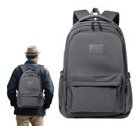 Genérico Sacs à dos décontractés pour la journée, sacs scolaires, capacité extra imperméable pour ordinateur portable, homme, travail, , étudiant, randonnée, affaires, transport , gris