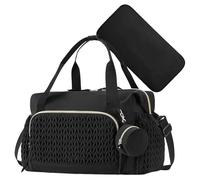 Genérico Sacs à langer | Sac à langer | Sac à dos à couches de grande capacité avec étui à tétine | pour bébé pour maman | Fournitures pour enfants pour la maison, Via, noir, Consulte la descripción