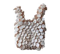 Genérico Sacs à provisions, lavables et pliables pour supermarché et aliments | pour les déplacements quotidiens, les voyages, le camping, la cuisine, les fêtes et les pique-niques, Couleur chair