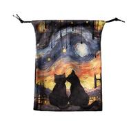 Genérico Sacs de tarot pour cartes de tarot | Pour ranger les dés avec cordon de 13 x 18 cm, étui de protection pour maillet Oracle, s'adapte à la plupart des, multicolore, F, Voir description